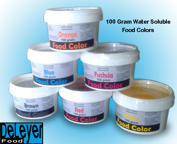 Food Colors Water Soluble Powders 100 gram